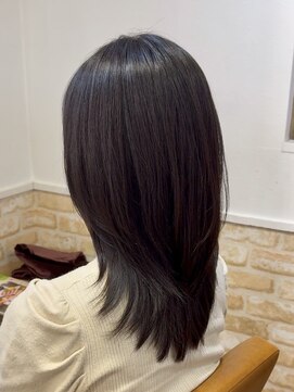 カミケン 黒岩店　kamiken・ 内にまとまる◎お手入れ簡単レイヤーカット【カミケン黒岩店】