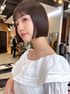 ラフ フロム ガーデン(Laf from GARDEN) イメチェン/ボブ/縮毛矯正/ワイドバング/美髪/ブルーブラック