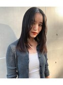うる艶ミディアム×顔まわりレイヤー