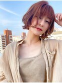 アンブレラカラー/こなれミディ/ウェーブパーマ/前髪/錦糸町