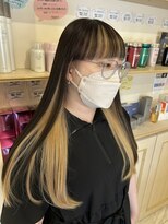 カペリベラ CapelliBella 香里園店 ロング/インナーカラー/ベージュ/20代30代