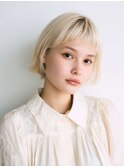 くびレイヤーエモージュ前髪モテベージュレイヤーミディ/高円寺