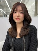 オリーブグレージュ くびれヘア【肥田亜沙美】