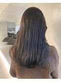 透明感オリーブベージュブリーチなしダブルカラー