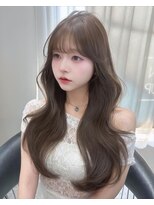 ボタン テンジン(VOTAN tenjin)&nbsp;[votanふうか]グレージュ/顔周り/レイヤー/天神韓国ヘア