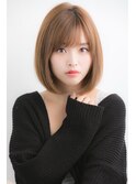 山村】小顔前下がりボブ/銀座髪質改善/小顔ナチュラルボブ銀座