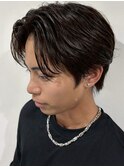 MEN'S HAIR/ブルーブラック/フェザーパーマ/錦糸町