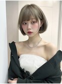 【Ｌｅ’ａ】ボブ　グレージュカラー　髪質改善