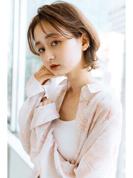 レト 梅田店(LETO) シースルーバングが可愛い×カジュアルショート