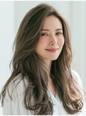 40代/大人ガーリー/ダークアッシュ/似合わせカット/川西池田