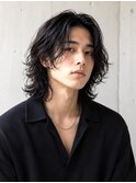 メンズロング サーフカール 緩めスパイラル メンズヘア