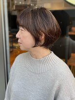 グレイン キャンバス 川崎(grain canvas.) シャープハイライト 大人ショートボブ 窪田