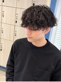 メンズマッシュパーマ×無造作束感ヘア