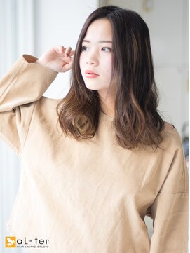 アルターリアン(aL ter LieN) 【aL-ter LieN TAKU】小顔カット☆春髪ウェーブ　千葉