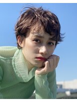 ピークアブー アヴェダ ギンザシックス(PEEK-A-BOO AVEDA GINZASIX)&nbsp;【PEEK-A-BOO】外国人風無造作くせ毛風ショート 【銀座】