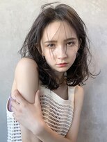 アイティー バイ アルバム 中野店(IT by ALBUM) ニュアンスカール_セミウェットウェーブオリーブカラー_7929