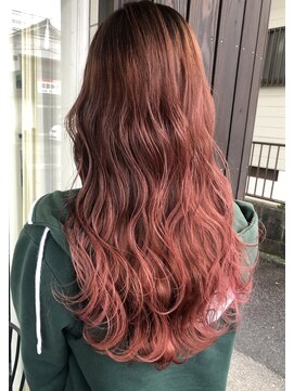 バベル(BABEL Hair Design) 【BABEL】ピンクカラー＿ピンクグレージュ暖色系カラー