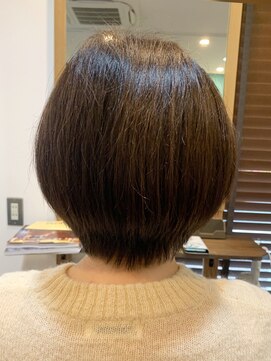 マーズソレイユラモード(mars soleil la mode) ゆとりショートボブ30代40代50代冬のこなれヘア