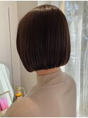 ミニボブ×チョコレートブラウン