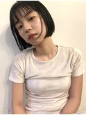 前下がり切りっぱなしボブ抜け感●20代30代前髪