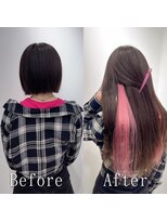 ARビューティー ギンザ(AR Beauty Ginza)&nbsp;オーキッドピンク#シールエクステ#インナーカラー#韓国#銀座