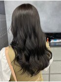 暗髪/透明感/艶感/グレージュ