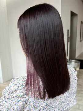 アルバム 池袋(ALBUM) ピンクグレージュ_グレーベージュレイヤーロング_ba470251