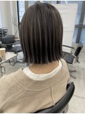 ハイライトカラーグレージュベージュケアブリーチダブルカラー