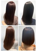 ★縮毛矯正ロング♪コスメストレート髪質改善ココアベージュ