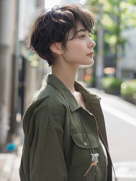 アルトリスト(Altruist Aging×HAIR&SPA) ☆イメチェンピンクベージュアンブレラカラー前髪クールショート