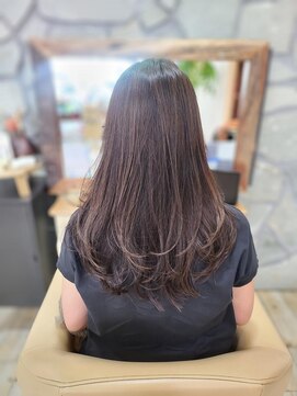 アナザースカイ (another sky) ☆ロングレイヤー/顔回りレイヤー/内巻きレイヤー 40代50代