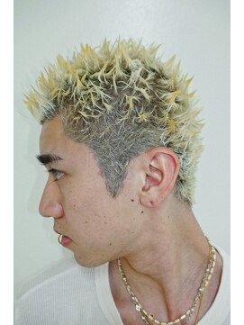 メリケンバーバーショップ トーキョー(MERICAN BARBERSHOP TYO) ハイライト/マッシュパーマ/ウルフ/アッシュブラック078