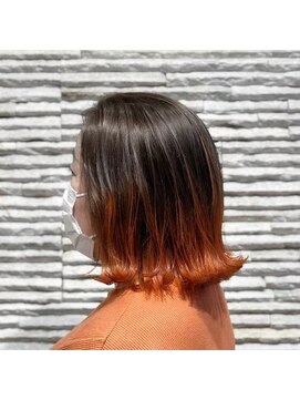 ビスイル 秋葉原店(Vis ill) コントラストカラーオレンジカラー透明感グラデーションカラー