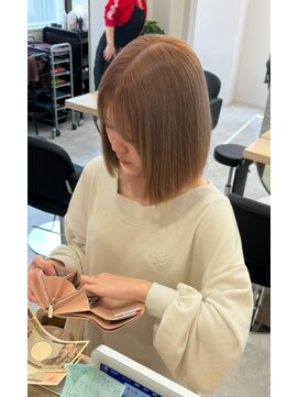 エイトサッポロ 札幌大通り店(EIGHT sapporo) 【透明感】ミルクティーベージュ＆愛されボブ