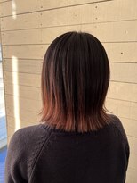 ルノン フィージュ(LUNON fieju)&nbsp;裾カラー/ボブ/ピンク