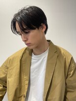 ハニー 町田(HONEY) センターパート　黒髪　カルマパーマ　韓国風　ニュアンスパーマ