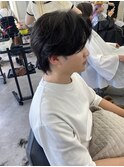 毛流れパーマ　ミニウルフ　ニュアンスパーマ　MOMO