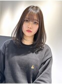 ワンカラーで出来る色素薄めカラー×縮毛矯正