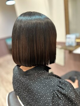 ヘアーサロン キー(Hair salon key) 縮毛でお手入れ◎切りっぱなしボブ