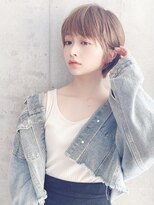 セイドット リー(Say. Ree)&nbsp;Say.ショートボブホワイトグレージュ地毛風ストレートミニボブ