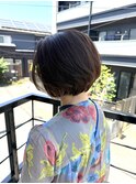 ショートボブ/まとまり重視前下がりショートボブ