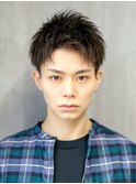 爽やかアップバングショート