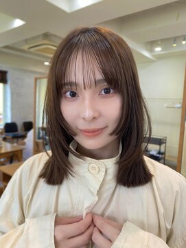 ガーデン 渋谷(GARDEN) 顔周りカット 似合わせ 姫カット 小顔 ベージュ