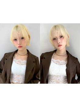 ダメージレスなケアブリーチが口コミ高評価！ハイトーン/ダブルカラーが10代20代から圧倒的支持あり◎渋谷