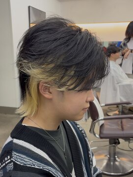 簡単オシャレブロンドインナーカラー