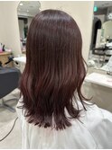 艶髪ワインレッド