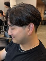 エルマーク 松山(L-MARK) フェザーパーマ/カルマパーマ/メンズ/韓国/眉毛/センターパート