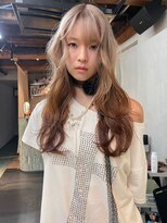ヨハク 大阪梅田中崎町(yohaku)&nbsp;【MIHO】ベージュルーツカラー×ハッシュカット