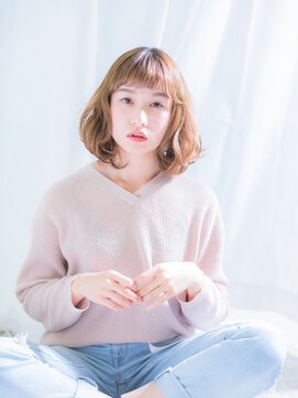 ネオリーブアオバ 高田馬場店(Neolive aoba) 眉上バング　★可愛いヌーディーカラー　高田馬場