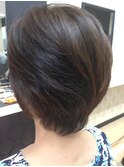 ミセス 前下がりショート
